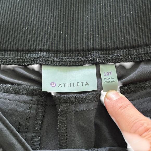 Athleta RIpstop Pants Black Size 10 Tall - Picture 5 of 9